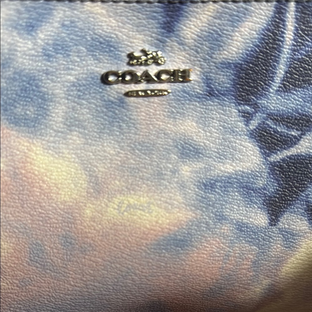 Coach Tie-Dye Blue and White Shoulder Bag - Picture 2 of 5
